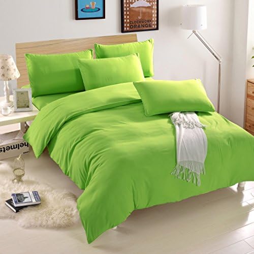 Aloe Pure Cotton Wool And Pure Color, The Four Seasons Tianzhu Cotton Bed Bedding Four Pieces (fruit-green, 7)