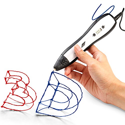 3D Stift der neusten Generation von 3D&PRINT, 3D Druckstift für PLA und ABS Filament 3D-Stift, 3D Druck Pen Set, 3 D malen und zeichnen