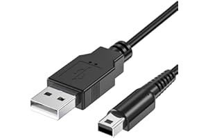 Cavo di ricarica per Nintendo 3DS, Mellbree, 1,2 m, per Nintendo 3DS / 3DSXL / DS/DSI /2DS / 2DS XL 1A, nero