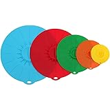 Coperchio in Silicone Universal Silicone Ciotola Coperchio Riutilizzabile Perfetti per Alimenti 5PCS