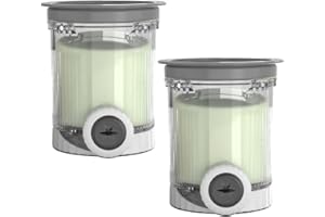 AUMUA Pot et Couvercle pour Ninja Swirl by CREAMi Sorbetière et machine à glaces, Lot de 2 Bol Bacs à Crème Glacée pour Ninja Creamy NC701EU NC701 NC700 Série, Sans BPA et Lavable au Lave-Vaisselle