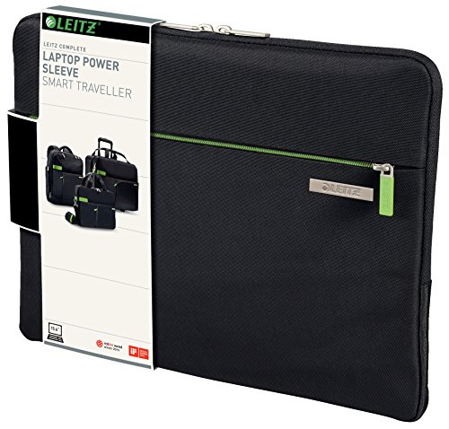 Leitz Universale Schutzhülle 15.6 Zoll (geeignet für Laptop, Ultrabook oder Mobilgeräte, Polyester, Complete), Schwarz, 62240095 - 4