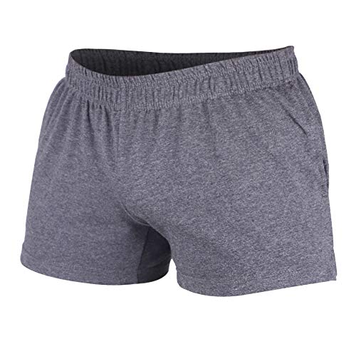 Musclealive Hommes Gym La Musculation Faire des Exercices Men Short Coton