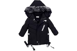 Odziezet Baby Boy Down Coat Kids Hooded Puffer Zipper Jacket Winter Outerwear Clothes 2-7 Years