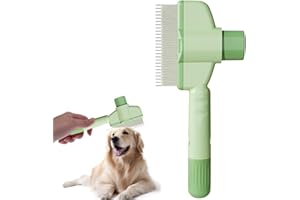 OHREN 1 PCS Pettine Automatico per Pulci per Animali Domestici, Pettine per Gatti, Spazzola per Capelli, Pettine per Animali, Spazzola per Cura del Pelo (Verde)