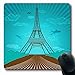 Produktbild Luancrop Mousepad gegen abstrakten Eiffelturm-Blau-Flugzeug-Kapital, das Eifel Entwurfs-Mausunterlage-rutschfesten Gummi für Notizbuch-Laptop PC Computer zeichnet