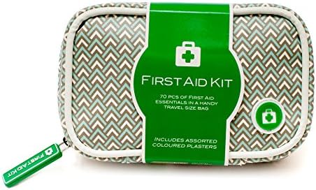 70 Piece Vintage inspired mini first aid kit by Yellodoor (Turquoise (Geometric))