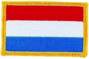 AKACHAFACTORY Akacha Patch écusson brodé Drapeau Luxembourg thermocollant Insigne Blason Backpack