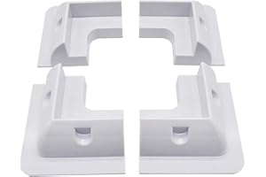 VIVLLEN Solar Panel Mounting Brackets ABS Bracket Kit 4PCS, Drill-Free Widely Used on Roofs of RV, Caravans, Vehicles, Camper Vans, Garages,Sheds, Deck of Boats (White)(4PC)