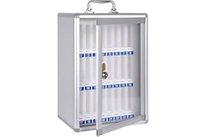 MOLLYYOU shengyi 12/24/36/48/60 Handygarage Handygarage Schule Handy Aufbewahrung Schule Abschließbare Schließfächer Für Klassenräume, Büros Und Prüfungszentren (Silber)(24)