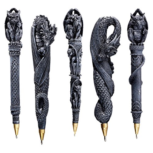 Design Toscano Gargoyles und Drachen, Skulpturales Stifteset