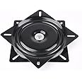 Lokatall 6 Inch Seat Swivel Plate, Bar Stool Swivel Plate, Square Heavy Duty Turntable Bearing Plate Steel Ball Bearing 360° Rotating Seat Base Plate for Bar Stool Chair TV Table Bar Swivel Boat Seat