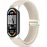 Rongep [&Ouml;rg&uuml; Loop] Xiaomi Mi Band 10/9/8 ile Uyumlu Kordon Manyetik Toka Mekanizmalı Yumuşak ve Konforlu Smart Band10 Kordon 