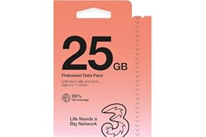THREE MOBILE Three PAYG Voice SIM Pack - 25GB- £15
