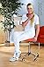 Massage Beauty Therapy Gas Stool Height Adjustable - Orange