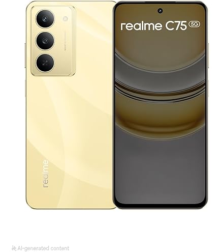 realme C75 Smartphone, Dual SIM, 8GB RAM + 256GB Storage, 6000mAh