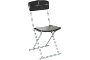 5 FIVE SIMPLY SMART Schwarzer Klappstuhl aus PVC