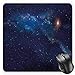 Produktbild BGLKCS Sky Mauspads Mouse Pad, Deep Space with Star Field Backdrop Astral Infinite Universe Interstellar, Standard Size Rectangle Non-Slip Rubber Mousepad, Indigo Blue Pale Orange