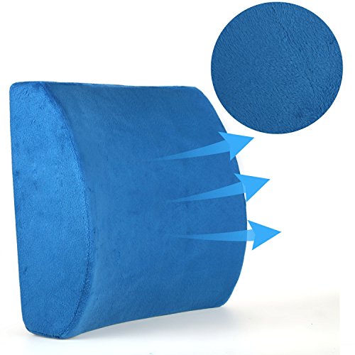 Preisvergleich Produktbild Hikenn Rückenkissen Autokissen Lendenkissen aus Schaumstoff Ergonomische Rückenstütze Lordosenstütze Rückenlehne