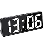 Masa Saati Derece Alarm Takvim Pil(Dahil Değildir)+Şarjlı Led Işıklı Dijital Siyah