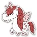 Produktbild 2 x Pretty Einhorn Vinyl Aufkleber Aufkleber Laptop Reise Gepäck Auto Ipad Schild Fun # Mitte - 10cm/100mm Wide