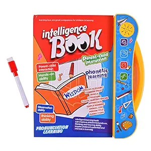 Smartcraft Intelligence Book | Interactive Children Book -Musical English Educational Phonetic Learning Book for 3 + Year Kids|Boys|Toddlers- Multi Color