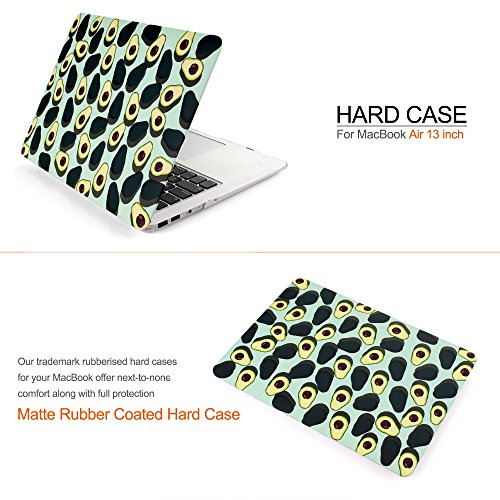 iDOO MacBook Schutzhülle / Hard Case Cover Laptop Hülle [Für MacBook Air 13 Zoll: A1369/A1466] – matt, Avocados - 2