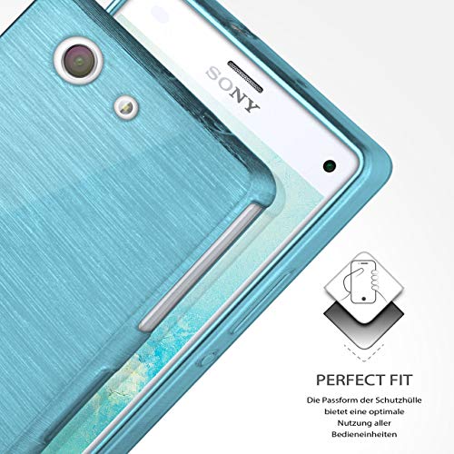 Funda protectora OneFlow para funda Sony Xperia Z3 Compact Carcasa silicona TPU 1 5mm Accesorios cubierta protecci n m vil Funda m vil paragolpes bolso cepillado aluminio dise o en Aqua-Cyan reviews Funda protectora OneFlow para funda Sony Xperia Z3 Compact Carcasa silicona TPU 1 5mm Accesorios cubierta protecci n m vil Funda m vil paragolpes bolso cepillado aluminio dise o en Aqua-Cyan