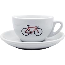 CYCLEBEAN Cappuccino-Tasse Rennrad 200 ml, Geschenk für Radfahrer Küche, Haushalt & Wohnen