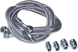 DIFF Expert by net - Latiguillos gasoil - 2 x latiguillos recodo 1000mm con 4 empalmes