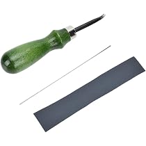 Strumento Artigianale in Pelle, Pratico Smussatore per Bordi, per Artigianato in Pelle Fai da Te in Pelle (1,2 mm
