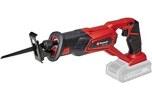 Einhell Akumulatorowa piła szablasta TE-AP 18 Li Solo Power X-Change (litowo-jonowa, 18 V, beznarzędziowa wymiana brzeszczotu, maks. 100 mm w drewnie, bez akumulatora i ładowarki)