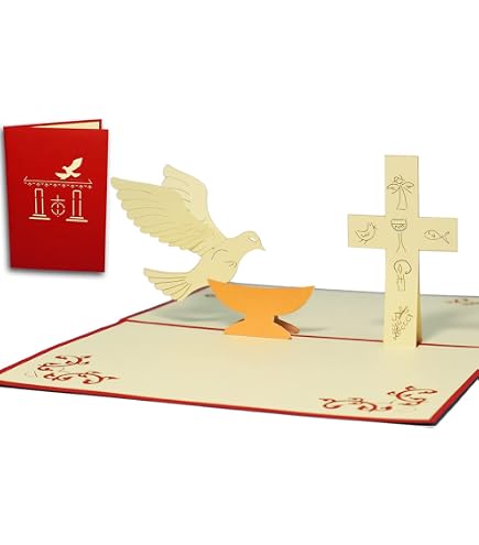 3D Pop Up White Dove Card - Handmade Peace & Sympathy Greeting