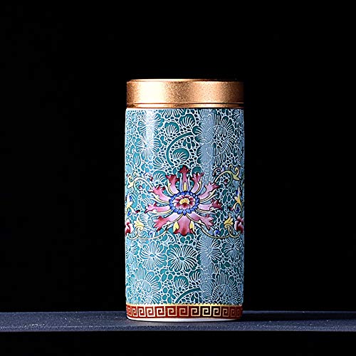 gousheng Teedose Verschlossene Dosen Trompete Tragbarer Mini-Wanderlagertank Verschlossene Dosen Von HaushaltsgeräTen Teedosen Tee, Salz, SüßIgkeiten, GewüRze 10.5 * 5Cm