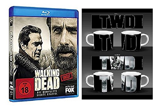 Preisvergleich Produktbild The Walking Dead Staffel 7 [Blu-ray] + The Walking Dead Kaffeetasse