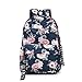 Produktbild Mode Frauen Blume Druck Schule Rucksack Für Teenager Mädchen College Laptop Reisetasche Rucksack Bookbag Blue1