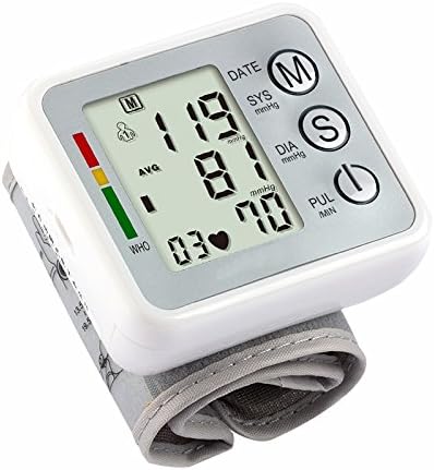 Precise Automatic Blood Pressure Monitor FDA Approved by SUPERWORLD® And Automatic Speech, Irregular Heartbeat BP and Adjustable Wrist Cuff for Health Monitoring,2x90 Memory, 2 Users Mode (White)