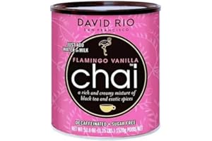 PUUNOKO David Rio - Flamingo Vanilla Chai | entkoffeinierter, zuckerfreier Chai Tee mit schwarzem Tee, Vanille, Zimt und Kardamom | Beutel | Gastronomie | 1350g