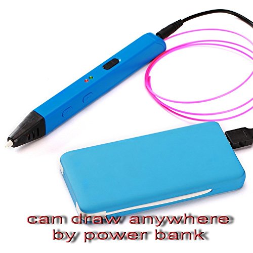 VICTORSTAR @ 3D Drucken Stift – Tragbare RP600A – Gelb / Version 4 Generationen macht 4 Grössere Verbesserungen und bessere Funktionen für 3D Zeichnen und Kritzeln / 3D-Pen + Power Adapter + ABS Filaments + Manul + Plastic Schraubendreher / Erstaunlicher Geschenk für Kinder - 2