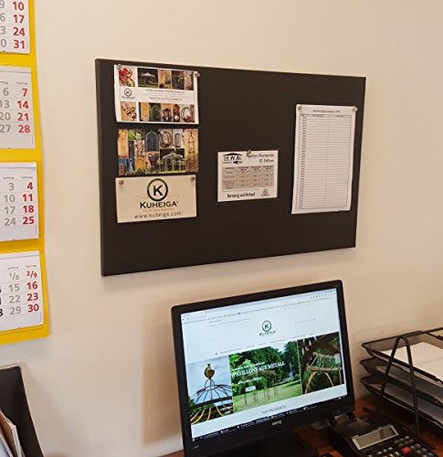 Große Magnetafel, anthrazit 50 x 80cm Memotafel hochkant oder querkant möglich - 3