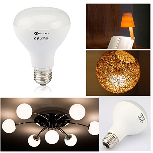 2er Anten® 10 Jahren Garantie 9W E27 R80 800LM Weiß LED Birne 2700-3200K Ersatzlampe LED-Glühbirne für Tischlampe Kronleuchter Leuchtmittel & Birne [Energieklasse A+](Weiß) - 7