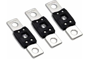Kofelec Fusibile Mega ad alta corrente, ANM 400A Amp, fino a 58V DC, da utilizzare per autocarri, autobus o sistemi audio, confezione da 3 (400A)