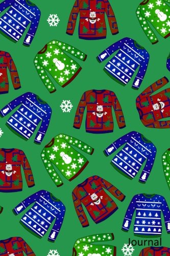 Preisvergleich Produktbild Journal: Green ugly christmas sweater notebook