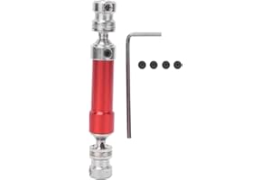 Tbest Wltoys 12428 Ersatzteile, RC Hinterradantriebswelle CVD Metall RC Rear Drive Shaft für WLtoys 12428 12423 1/12 RC Car(Rot)