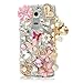 Produktbild spritech (TM) CLEAR Handy Fall, bling 3D Handgefertigt Kristall Design Hart Smartphone Cover für LG G5 design 12