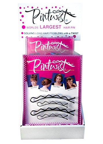 Pintwist Large Hair Pin 4 Pack Holds Hair in Place Firmly and Gently