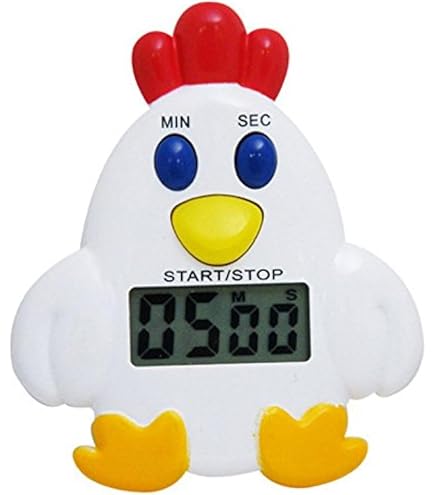 Timer da cucina, timer per il conto alla rovescia con animali simpatico cartone animato, timer da cucina digitale con magnetico, sveglia LCD con supporto