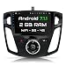 Produktbild XOMAX XM-9FF-BLK Android 7.1.1 Autoradio für FORD FOCUS 2012, 2013, 2014, 2015, 2016 mit GPS Navigation + unterstützt WiFi Funktion + Bluetooth Freisprechfunktion & Musikwiedergabe + 9 Zoll / 23 cm Bildschirm ( Touchscreen Display) + HD (1024x600 px, 16:9) + Audio und Video über USB Anschluss(bis 2 TB) und microSD(bis 256GB) +Interne Speicherkapazität 16 GB + Anschlüsse für Rückfahrkamera, Lenkradfernbedienung und Subwoofer + Doppel DIN / 2 DIN Standard Einbaugröße inkl. GPS-Antenne