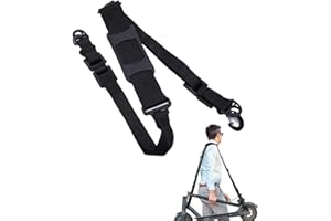 WeddHuis Tracolla Universale Regolabile per Monopattini Elettrici Biciclette per Bambini Cinghia di Trasporto Accessori per Scooter Tappetino Yoga Borsa per Laptop (Nero)