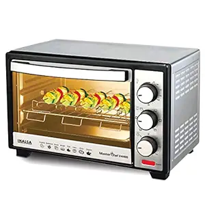 (Renewed) Inalsa Oven Masterchef 24RSS OTG (24 Liters)-1600W with Motorised Rotisserie & Temperature Selection|6 Stage Heat Selection |Stainless-Steel Finish,(Silver)